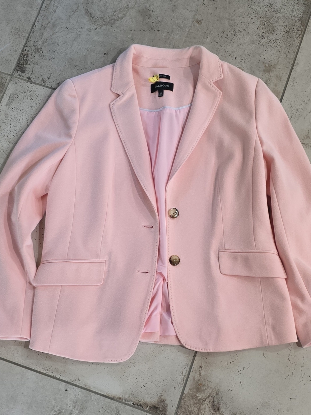 14 Talbot's Aberdeen Pink Women's Tailored Blazer - Classic Structured Jacket - Picture 2 of 10